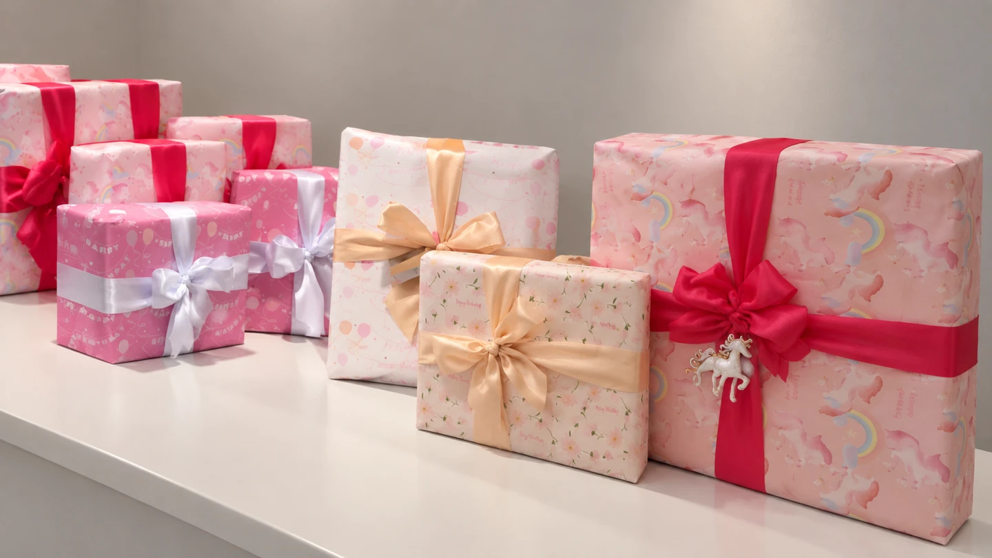 Pink patterned gift collection